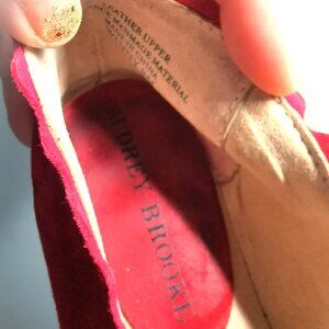 Genuine Leather Women's Flat - Lip Red, 7.5 MW